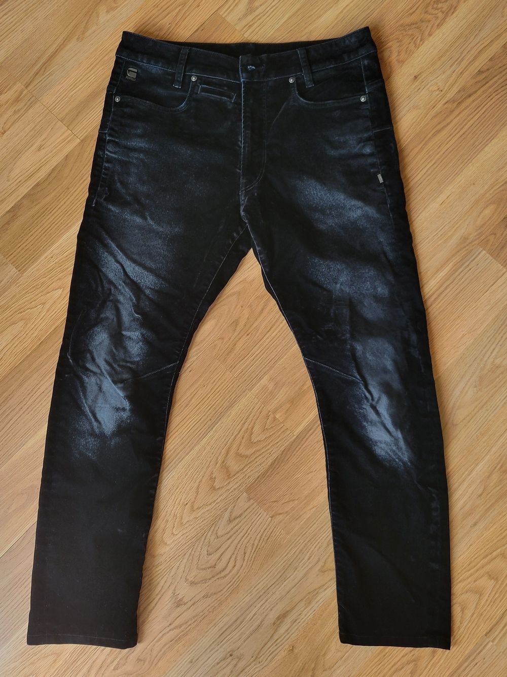 G-Star RAW D-Staq 3D Velvet Denim Jeans Black Dark Aged Slim Fit